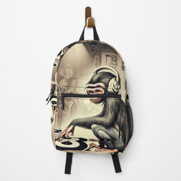 Item preview, Monkey DJ Stencil Graffiti designed and sold by Bomax121.