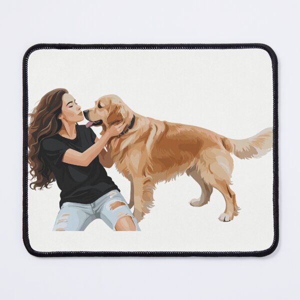 Item preview, Golden Retriever with his happy mom designed and sold by cutie1pie1dogs.