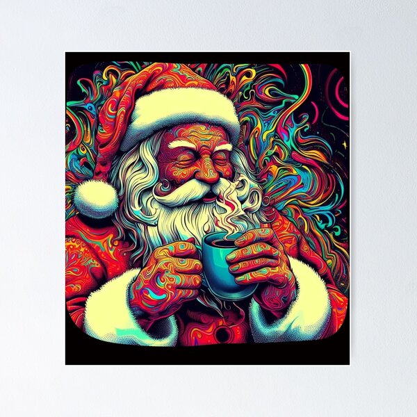 Artikel-Vorschau von Santa's Trippy Brew, designt und verkauft von HeadTurningArt.