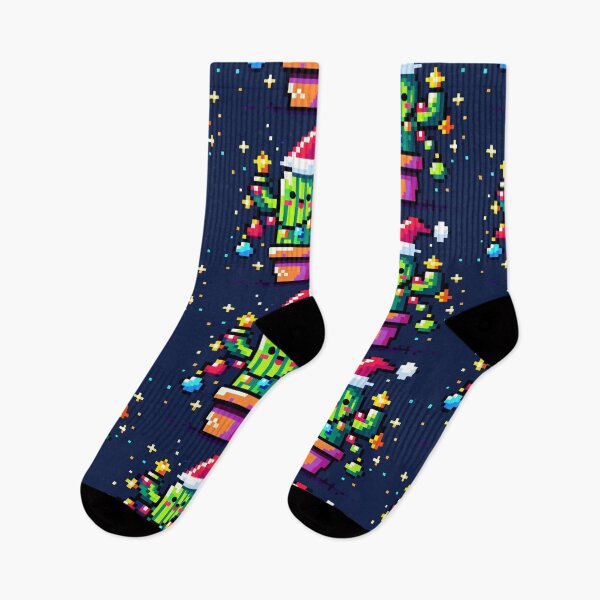 Item preview, Festive Cactus: 8-Bit Christmas Decor designed and sold by PixelPunkster.