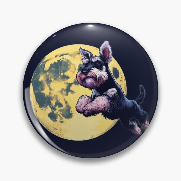 Item preview, The Schnauzer Jumped Over The Moon designed and sold by barksandsqueaks.
