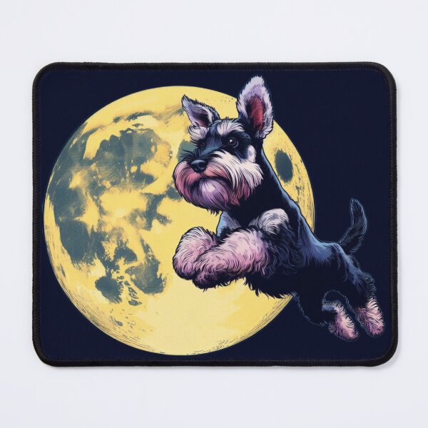 Item preview, The Schnauzer Jumped Over The Moon designed and sold by barksandsqueaks.