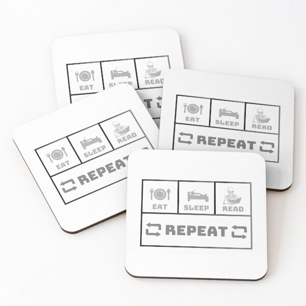 Item preview, Eat Sleep Read Repeat designed and sold by Creativedsigna.