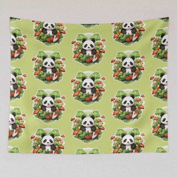 Item preview, A cute panda and vegetables, Diet lose weight designed and sold by kongkorakrich.