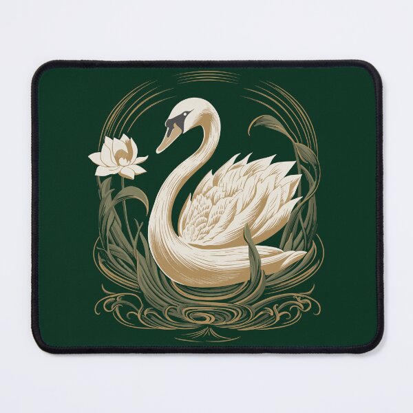Item preview, Art Nouveau - swan and flower designed and sold by ArtNouveau-Deco.