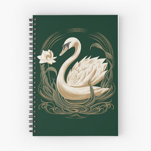 Item preview, Art Nouveau - swan and flower designed and sold by ArtNouveau-Deco.
