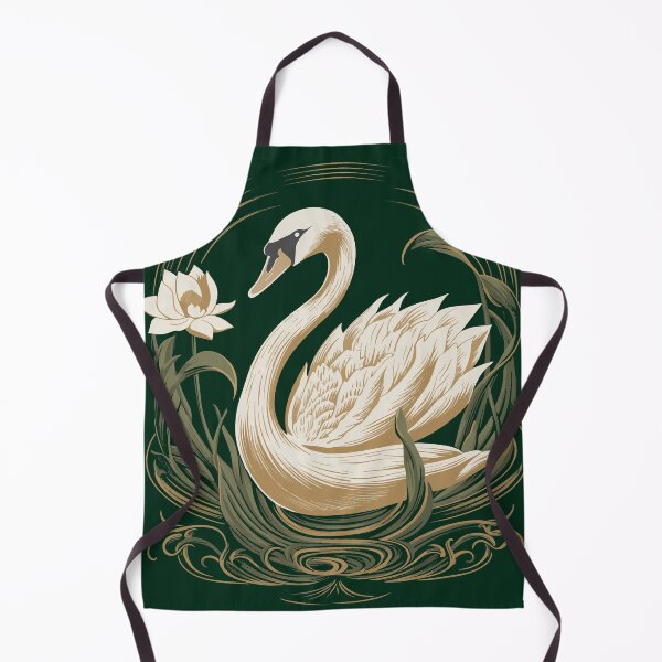 Item preview, Art Nouveau - swan and flower designed and sold by ArtNouveau-Deco.