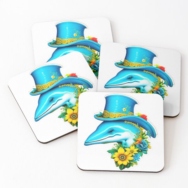 Item preview, The rococopunk Bottlenose dolphin sticker designed and sold by spoo-art.