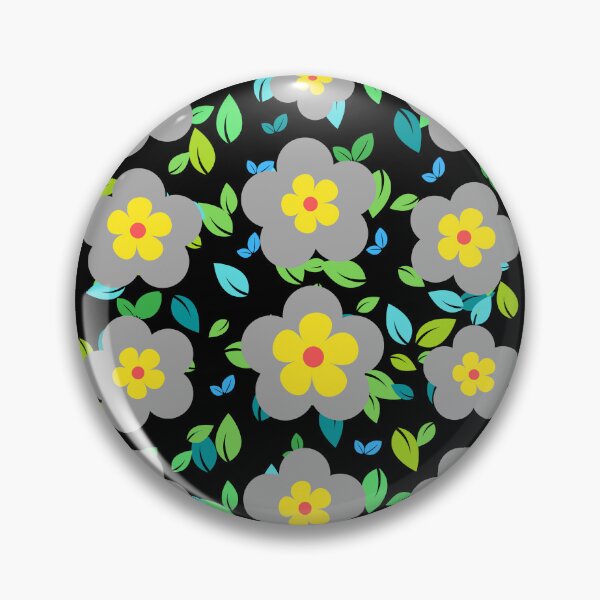 Item preview, Gray and yellow flowers art designed and sold by Rbnano.