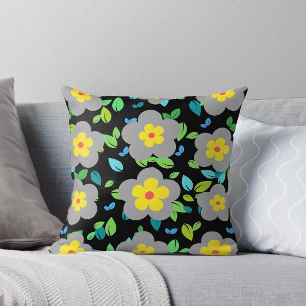 Item preview, Gray and yellow flowers art designed and sold by Rbnano.
