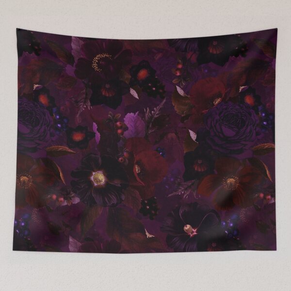 Item preview, Mystic Night Vintage Flower Garden Nightgarden designed and sold by UtArt.