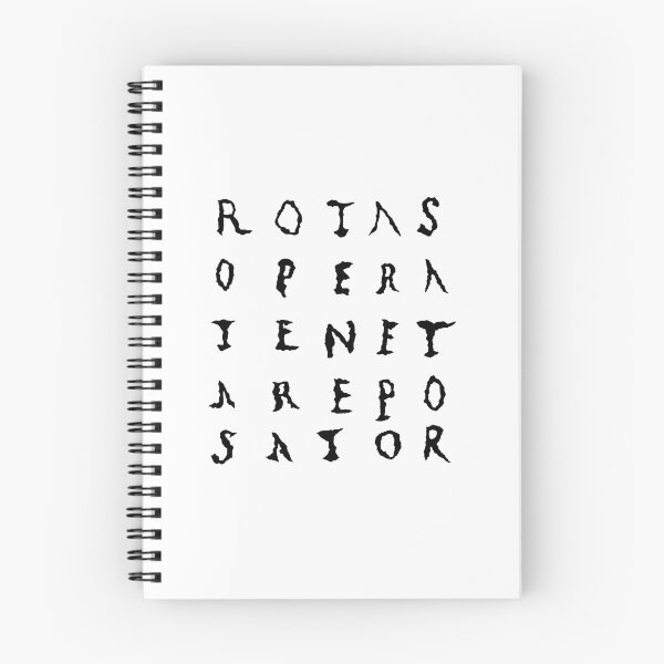 Item preview, Roman Sator Square, black lettering designed and sold by OptimoPrincipi Roman Coins.