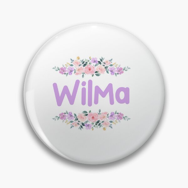 Item preview, Etiqueta Para Nombre Wilma de flor morada designed and sold by NormadWorld.