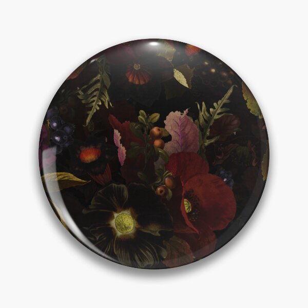 Item preview, Black Mystic Night Vintage Flower Garden Nightgarden designed and sold by UtArt.