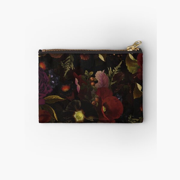 Item preview, Black Mystic Night Vintage Flower Garden Nightgarden designed and sold by UtArt.
