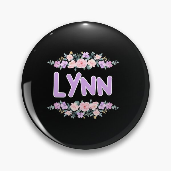 Item preview, Purple Flower Lynn Name Label (Black) designed and sold by NormadWorld.