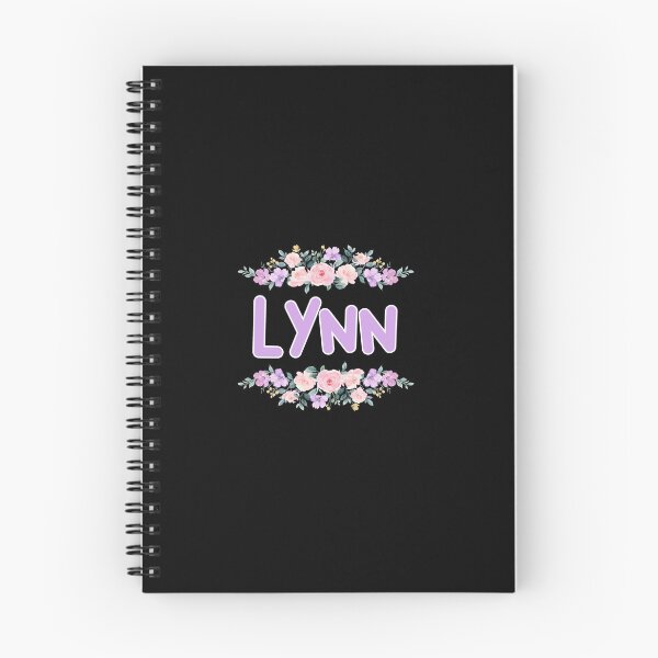 Item preview, Purple Flower Lynn Name Label (Black) designed and sold by NormadWorld.