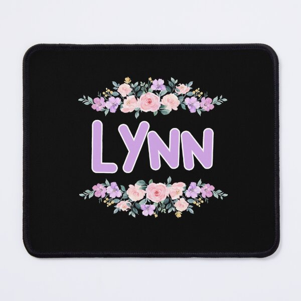 Item preview, Purple Flower Lynn Name Label (Black) designed and sold by NormadWorld.