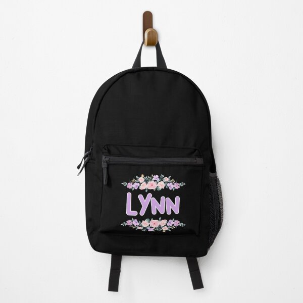 Item preview, Purple Flower Lynn Name Label (Black) designed and sold by NormadWorld.