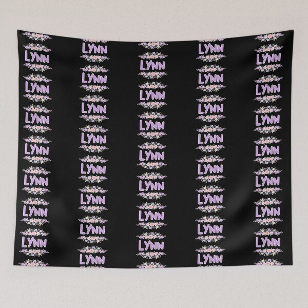 Item preview, Purple Flower Lynn Name Label (Black) designed and sold by NormadWorld.