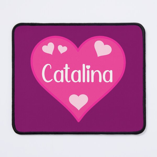 Item preview, Catalina Name Pink Heart designed and sold by Jeallan Designs.