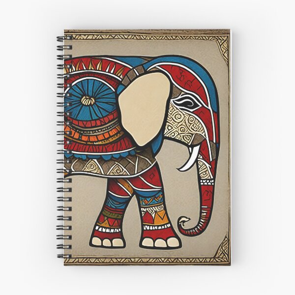 Item preview, Indian traditional Elephant art Madhubani style designed and sold by Pride-Casuals.