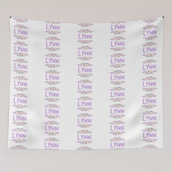 Item preview, Purple Flower Lynn Name Label designed and sold by NormadWorld.