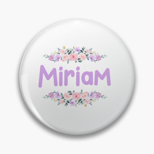 Item preview, Purple Flower Miriam Name Label designed and sold by NormadWorld.