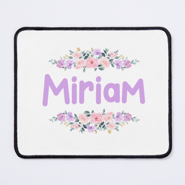 Item preview, Purple Flower Miriam Name Label designed and sold by NormadWorld.