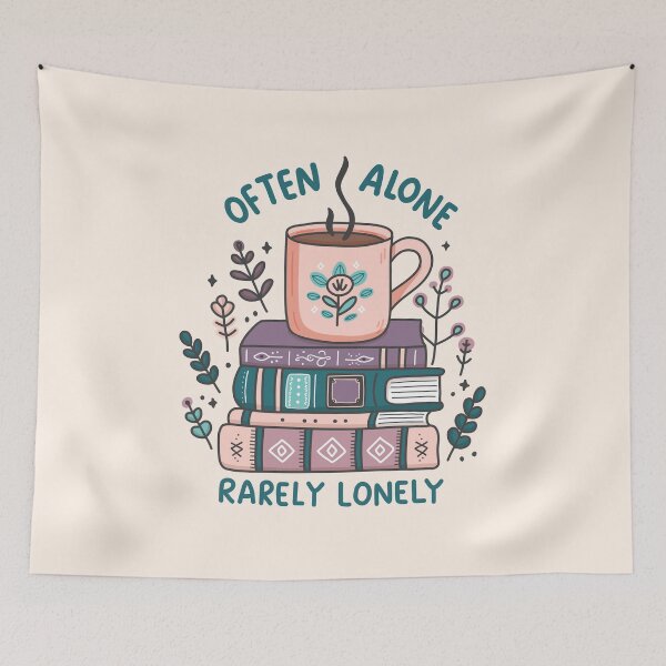 Item preview, Often Alone, Rarely Lonely | Introverted But Willing To Discuss Books designed and sold by krimons.