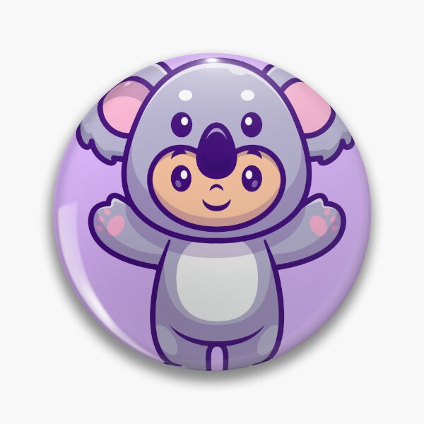 Item preview, Cute Kid Wearing Koala Costume Cartoon Vector Icon Illustration" designed and sold by hjian8219.