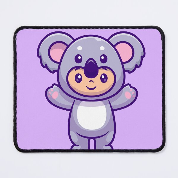 Item preview, Cute Kid Wearing Koala Costume Cartoon Vector Icon Illustration" designed and sold by hjian8219.