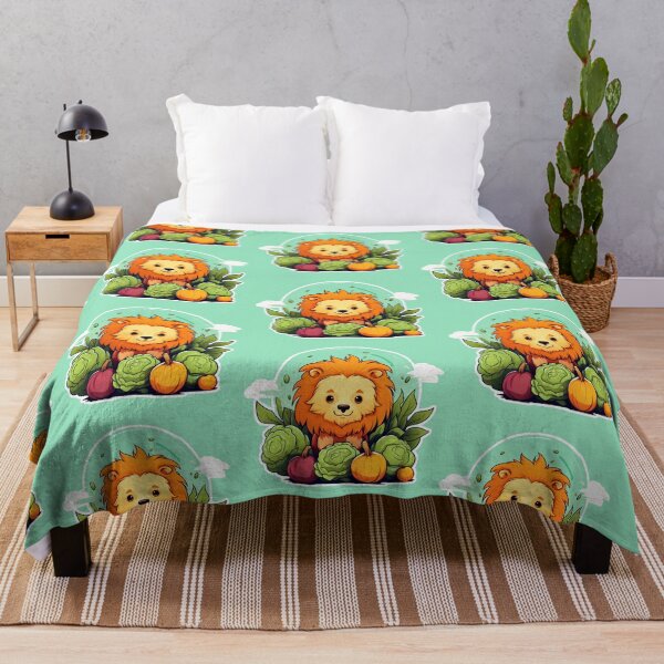 Item preview, A cute vegetarian lion and vegetables designed and sold by kongkorakrich.