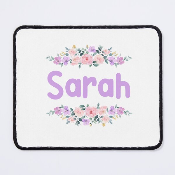 Item preview, Purple Flower Sarah Name Label designed and sold by NormadWorld.