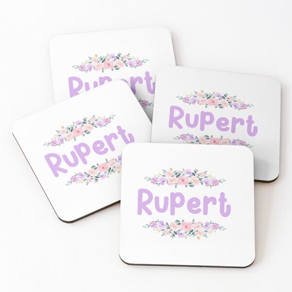 Item preview, Purple Flower Rupert Name Label designed and sold by NormadWorld.
