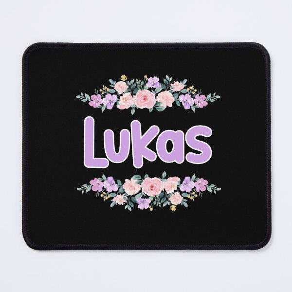 Item preview, Purple Flower Lukas Name Label (Black) designed and sold by NormadWorld.