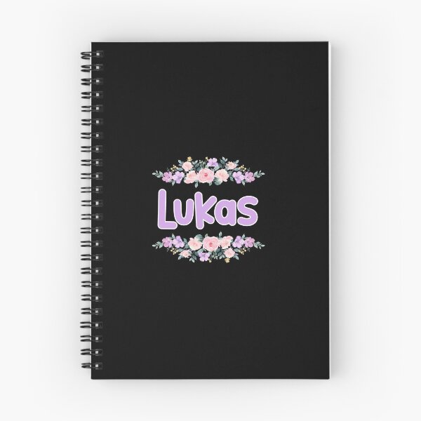 Item preview, Purple Flower Lukas Name Label (Black) designed and sold by NormadWorld.