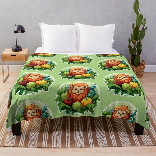 Item preview, A cute vegetarian lion and vegetables designed and sold by kongkorakrich.
