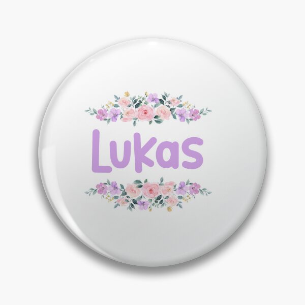 Item preview, Purple Flower Lukas Name Label designed and sold by NormadWorld.