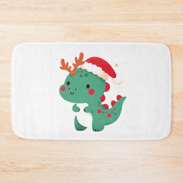 Item preview, Cute Dinosaur Chiristmas Dinosaur as Santa Claus with Santa Hat and Chistmas Gifts | Christmas Funny Dinosaur Cute Illustration designed and sold by FestivePalette.