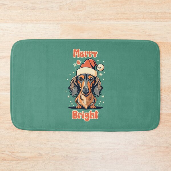 Item preview, Merry and Bright Dog Long Haired Dachshund  designed and sold by Hic21.