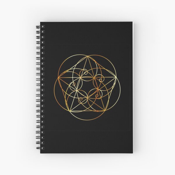 "Fibonacci Spiral- The sacred geometry " Spiral Notebook by amelislam ...