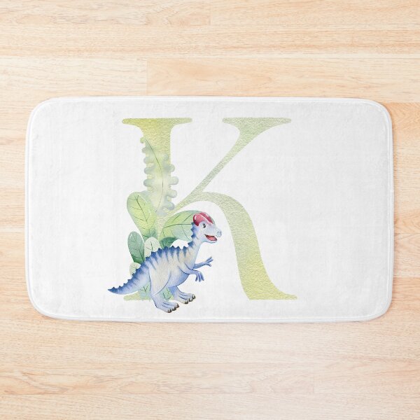 Item preview, Watercolor letter K with dinosaur.  designed and sold by tapilipa.