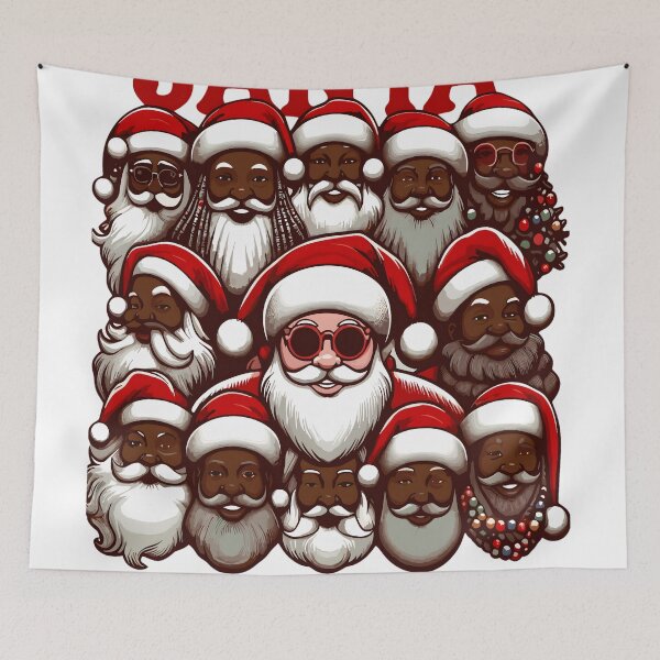 Item preview, Santa Claus In Every Shade Christmas  designed and sold by KitonicTees.