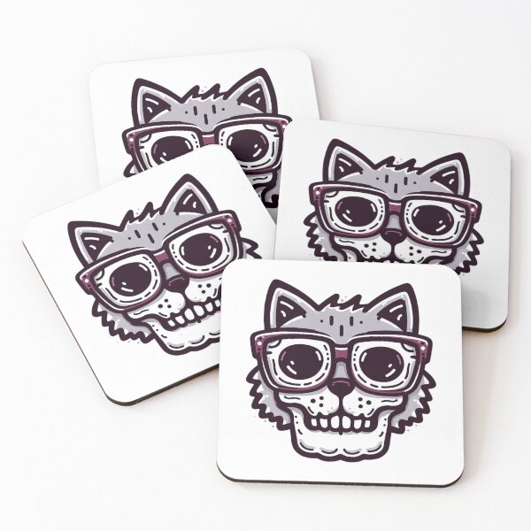 Item preview, Cat with Skull Mask Cat Cult Hilarious Cat designed and sold by sharon1210.