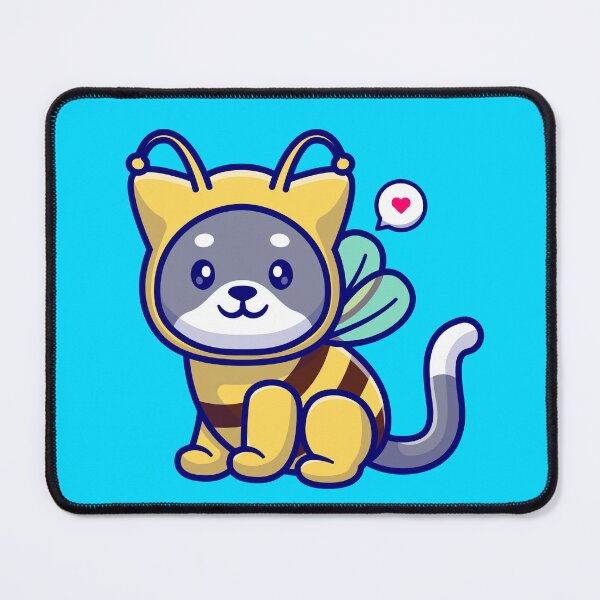 Item preview, Cute Cat Bee Cartoon Vector Icon Illustration designed and sold by hjian8219.
