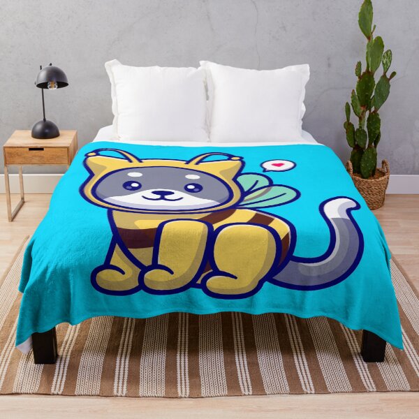 Item preview, Cute Cat Bee Cartoon Vector Icon Illustration designed and sold by hjian8219.