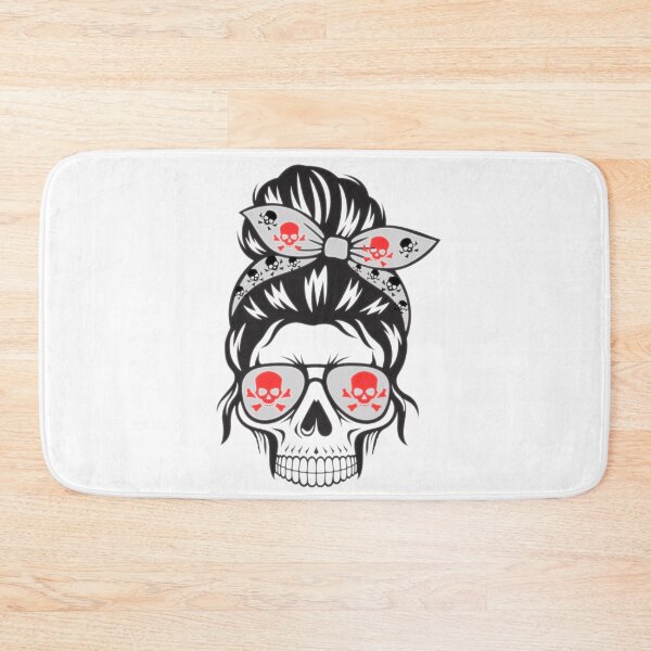 Item preview, Lady skull with glasses designed and sold by InverseArt.