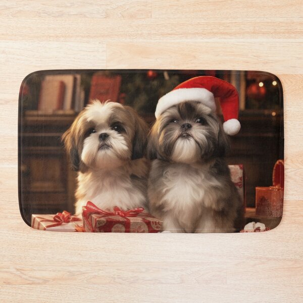 Item preview, Christmas Shih Tzu pups designed and sold by Sunshiny Shop.