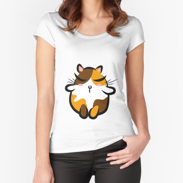 Calico Cat 2 Fitted Scoop T-Shirt